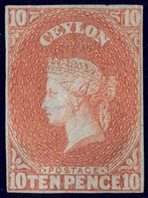 Stanley Gibbons CEYLON N°9 Individuel Neuf sans gomme