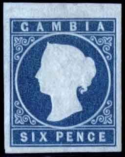 Stanley Gibbons GAMBIA N°3 Individuel Neuf avec gomme