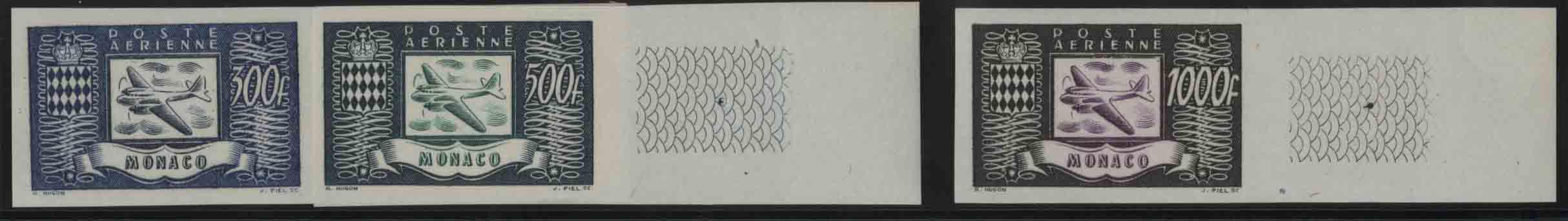 Yvert et Tellier MONACO N°42 / 44 Individuel Neuf avec gomme