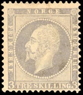 Yvert et Tellier NORVEGE N°3 Individuel Neuf avec gomme