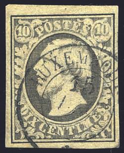 Yvert et Tellier LUXEMBOURG N°1 Individuel Oblitéré
