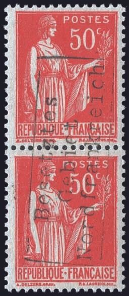 Yvert et Tellier Timbre de guerre N°6 Paire Neuf avec gomme intacte