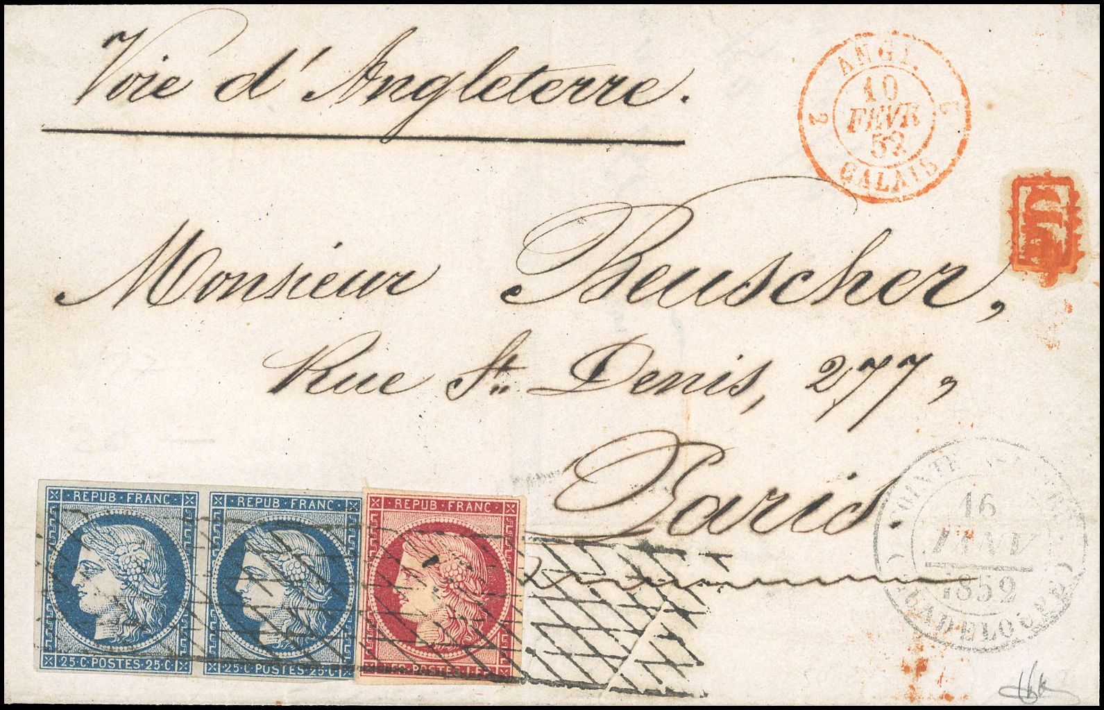 Yvert et Tellier Cérès 1849 1850 N°6 + 4 Individuel Oblitéré