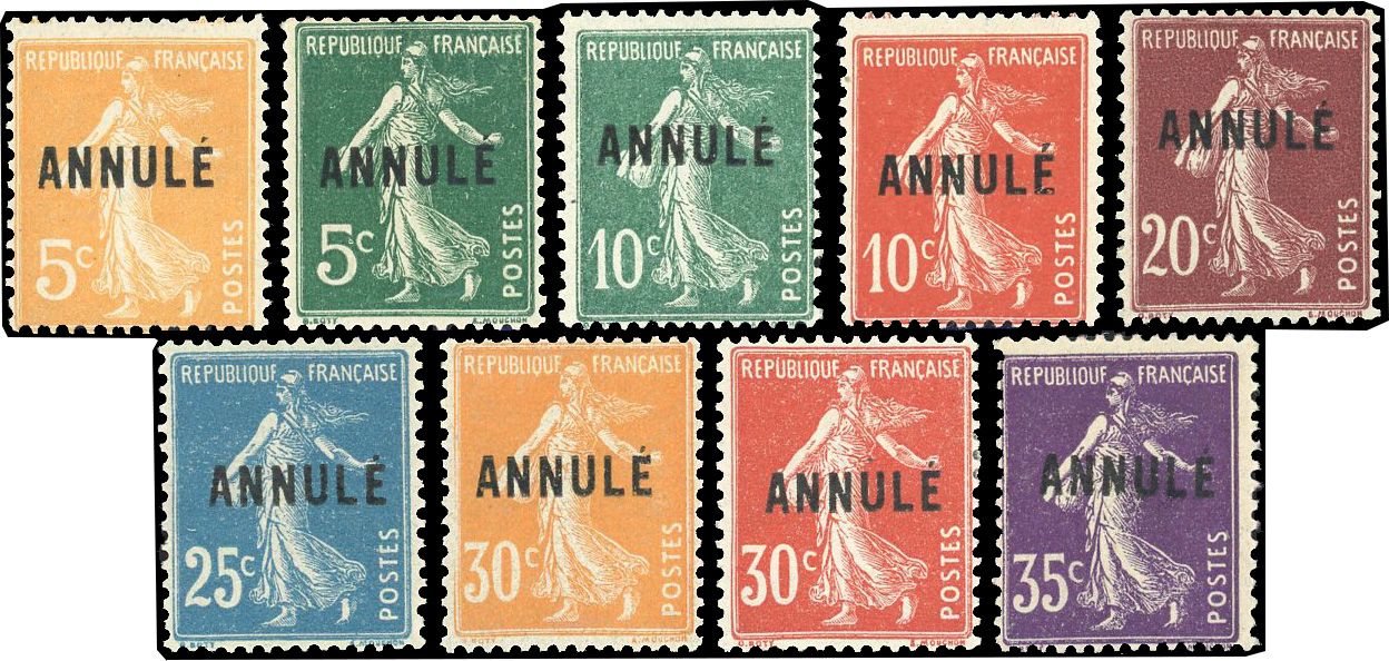 Yvert et Tellier Cours d'instruction N°137-CI1/142-CI2 Individuel Neuf avec gomme