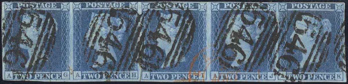Stanley Gibbons GREAT BRITAIN N°45 Multiple Oblitéré