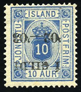Yvert et Tellier ISLANDE N°13B Individuel Neuf avec gomme