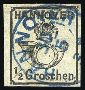 Yvert et Tellier ALLEMAGNE HANOVRE N°16 Individuel Oblitéré