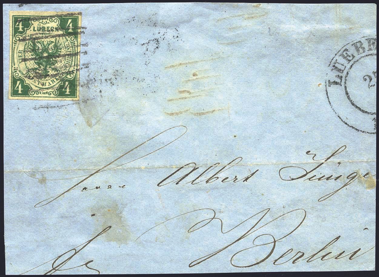 Yvert et Tellier ALLEMAGNE LUBECK N°5 Individuel Oblitéré