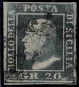 Yvert et Tellier ITALIE SICILE N°23b Individuel Oblitéré