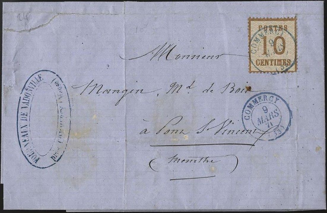 Yvert et Tellier Alsace Lorraine Provisoires N°5 Individuel Oblitéré