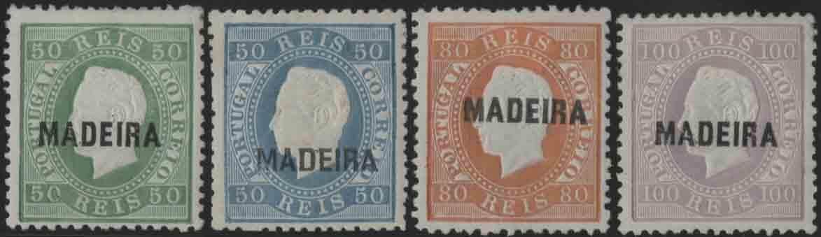 Yvert et Tellier PORTUGAL MADERE N°22/ 25 Individuel Neuf avec gomme