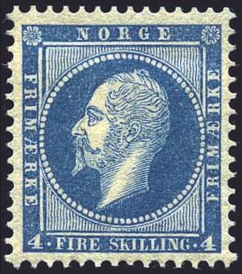 Yvert et Tellier NORVEGE N°4 Individuel Neuf avec gomme