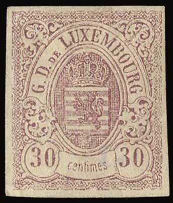 Yvert et Tellier LUXEMBOURG N°9 Individuel Neuf sans gomme