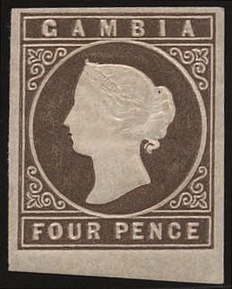 Stanley Gibbons GAMBIA N°2 Individuel Neuf avec gomme