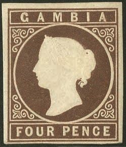 Stanley Gibbons GAMBIA N°2 Individuel Neuf avec gomme