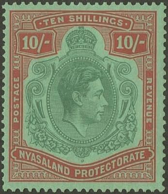 Stanley Gibbons NYASALAND - NYASALAND PROTECTORATE N°130 + 130a Individuel Neuf avec gomme
