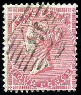 Stanley Gibbons GREAT BRITAIN N°62 Individuel Oblitéré