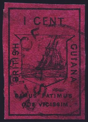 Stanley Gibbons BRITISH GUIANA N°9 Individuel Oblitéré