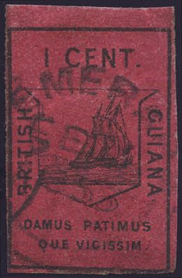 Stanley Gibbons BRITISH GUIANA N°9 Individuel Oblitéré
