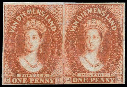 Stanley Gibbons AUSTRALIA - TASMANIA N°19 Paire Oblitéré