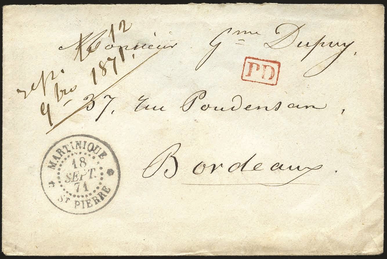 Yvert et Tellier MARTINIQUE N°0 Individuel Oblitéré