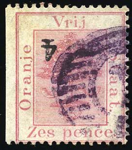 Stanley Gibbons SOUTH AFRICA - ORANGE FREE STATE N°10a Individuel Oblitéré