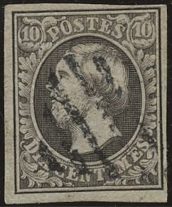 Yvert et Tellier LUXEMBOURG N°1 Individuel Oblitéré