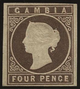 Stanley Gibbons GAMBIA N°1 Individuel Neuf avec gomme