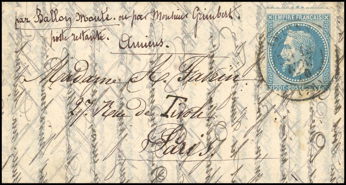Yvert et Tellier Tentative d'entrée dans Paris N°29 Individuel Oblitéré