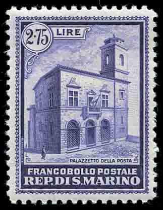 Yvert et Tellier SAINT MARIN N°159/163 Individuel Neuf avec gomme