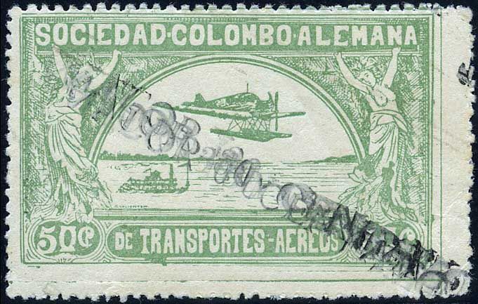 Yvert et Tellier COLOMBIE N°23B Individuel Neuf avec gomme