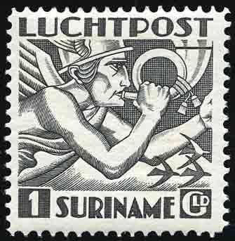 Yvert et Tellier SURINAM N°1/ 10 Individuel Neuf avec gomme
