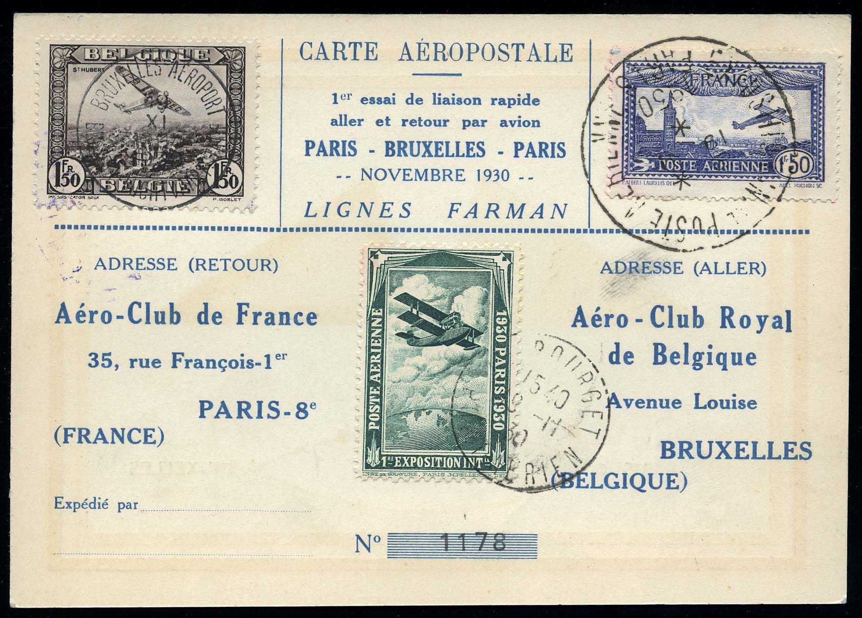 Yvert et Tellier Poste aérienne N°6 Individuel Oblitéré