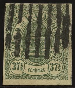 Yvert et Tellier LUXEMBOURG N°10 Individuel Oblitéré