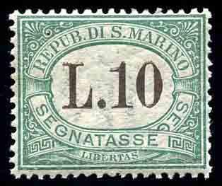 Yvert et Tellier SAINT MARIN N°10/ 18 Individuel Neuf avec gomme