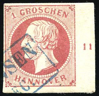 Yvert et Tellier ALLEMAGNE HANOVRE N°17 Individuel Oblitéré
