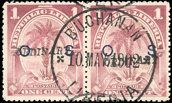 Yvert et Tellier LIBERIA N°41 Paire Oblitéré