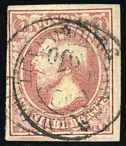 Yvert et Tellier LUXEMBOURG N°2c Individuel Oblitéré