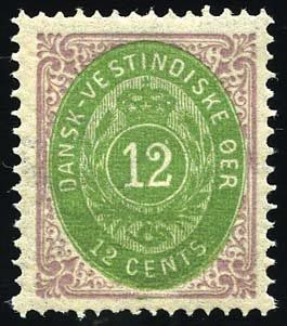 Yvert et Tellier ANTILLES DANOISES N°5 x 2 + 7 x 3 + Individuel Neuf avec gomme intacte