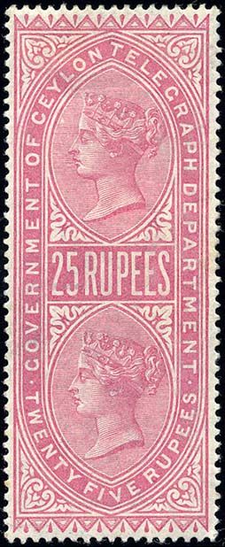 Stanley Gibbons CEYLON N°T20 Individuel Neuf avec gomme