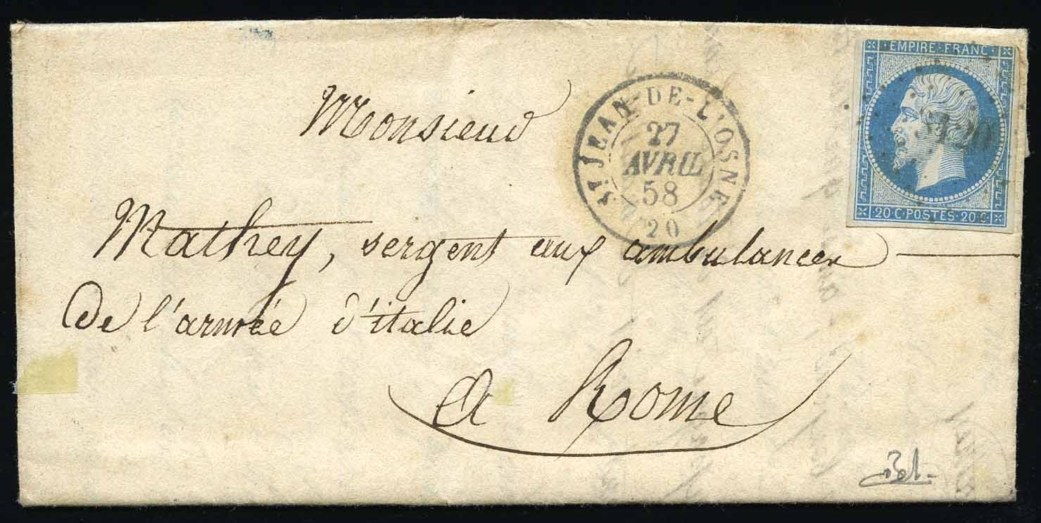 Yvert et Tellier Campagne d'Italie N°14 Individuel Oblitéré