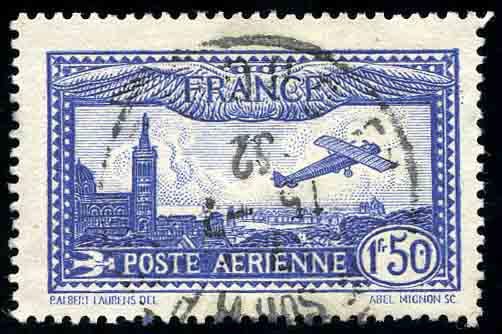 Yvert et Tellier Poste aérienne N°6b Individuel Oblitéré