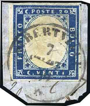 Yvert et Tellier ITALIE SARDAIGNE N°12 Individuel Oblitéré