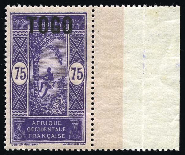 Yvert et Tellier TOGO N°114a Individuel Neuf avec gomme
