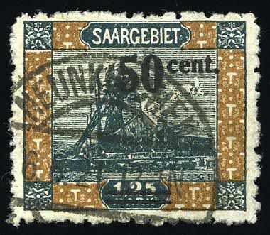 Yvert et Tellier SARRE N°77a Individuel Oblitéré