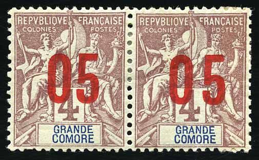Yvert et Tellier GRANDE COMORE N°20a + 21 + 21a Individuel Neuf avec gomme