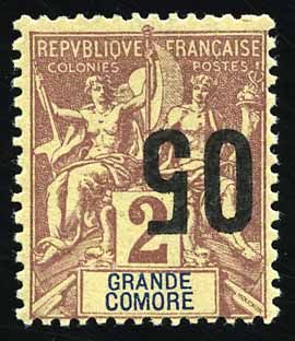 Yvert et Tellier GRANDE COMORE N°20c Individuel Neuf avec gomme