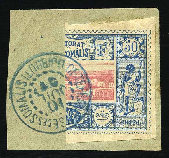 Yvert et Tellier COTE DES SOMALIS N°15a Individuel Oblitéré