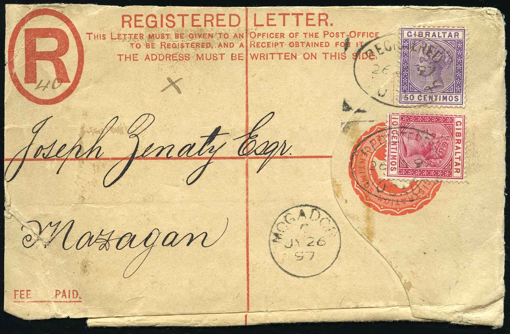 Stanley Gibbons MOROCCO AGENCIES - BRITISH POST OFFICES N°0 Individuel Oblitéré