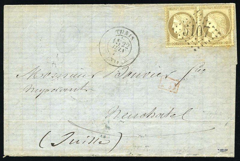 Yvert et Tellier TUNISIE N°56 Paire Oblitéré